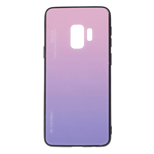 Gradient Color Glass + PC + TPU Phone Case for Samsung Galaxy S9 G960