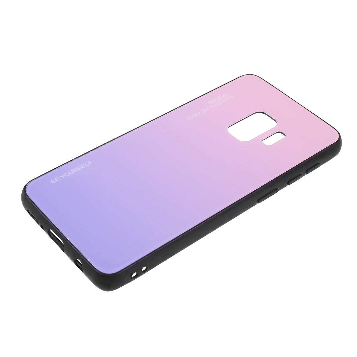 Gradient Color Glass + PC + TPU Phone Case for Samsung Galaxy S9 G960