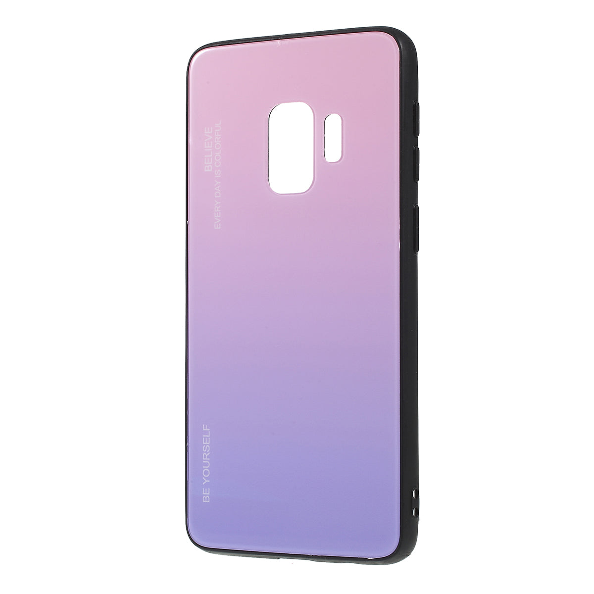 Gradient Color Glass + PC + TPU Phone Case for Samsung Galaxy S9 G960