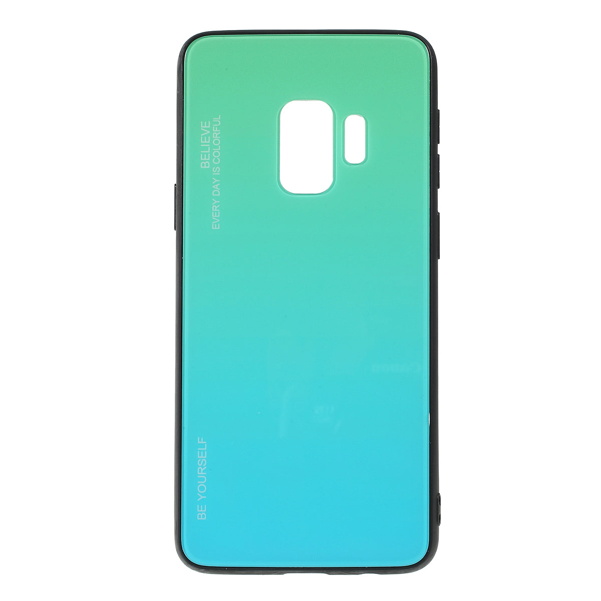 Gradient Color Glass + PC + TPU Phone Case for Samsung Galaxy S9 G960