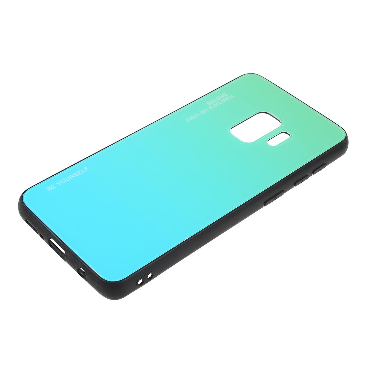 Gradient Color Glass + PC + TPU Phone Case for Samsung Galaxy S9 G960
