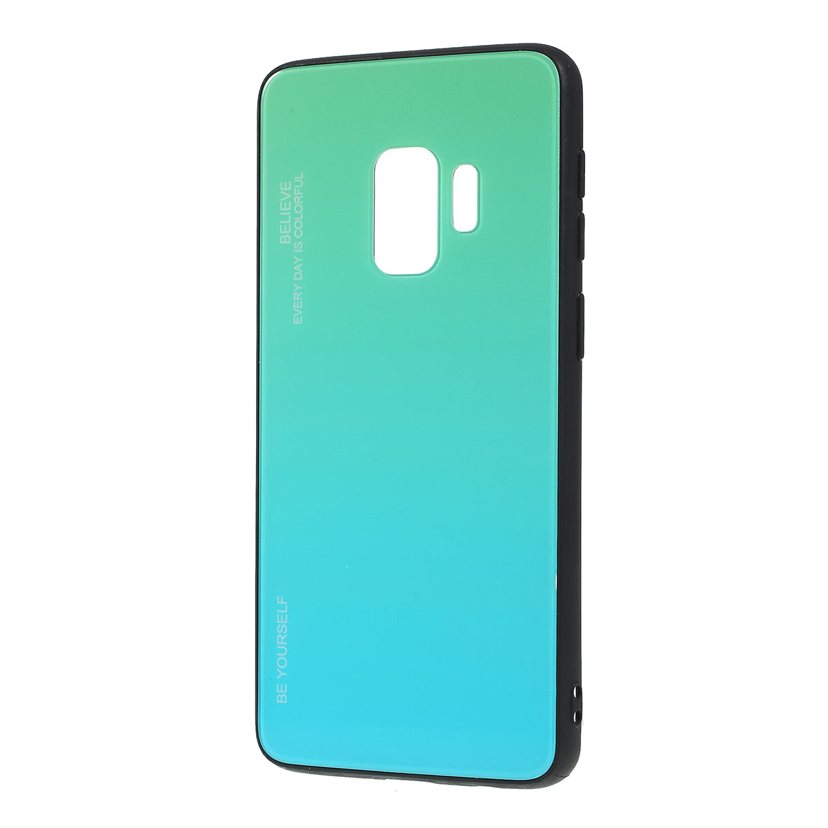 Gradient Color Glass + PC + TPU Phone Case for Samsung Galaxy S9 G960