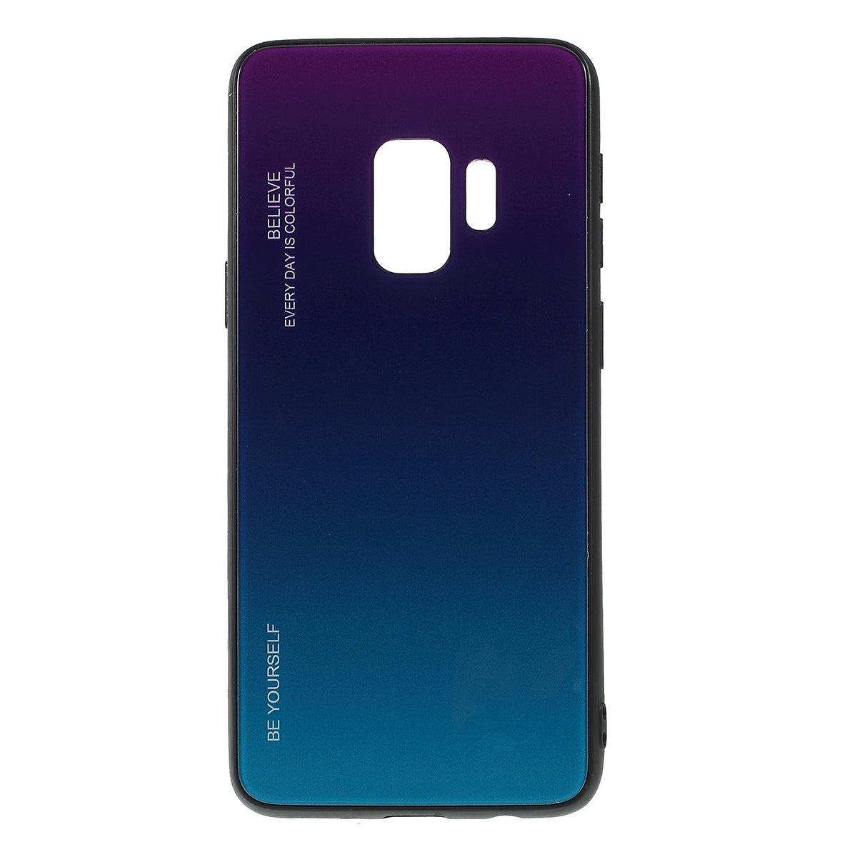Gradient Color Glass + PC + TPU Phone Case for Samsung Galaxy S9 G960