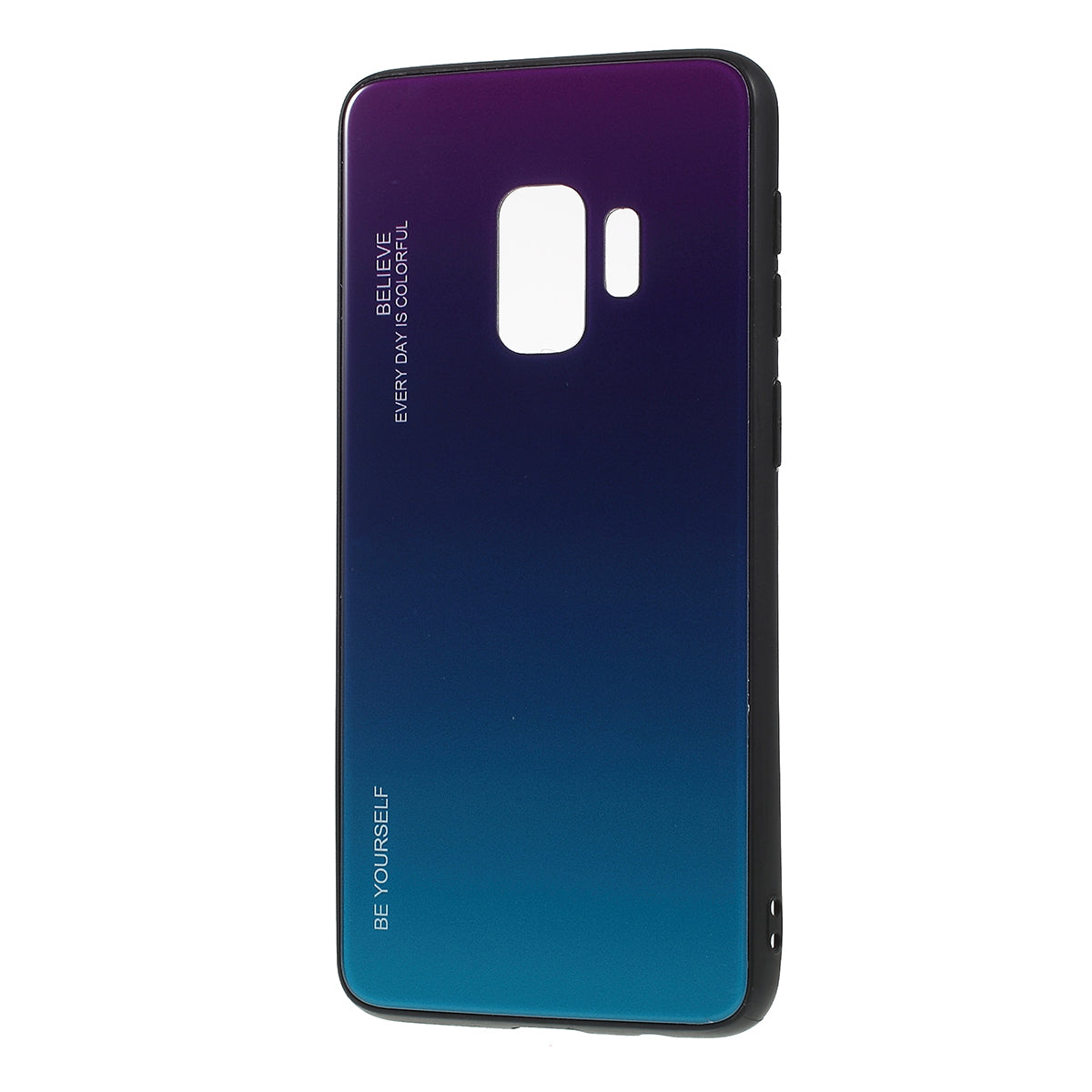 Gradient Color Glass + PC + TPU Phone Case for Samsung Galaxy S9 G960