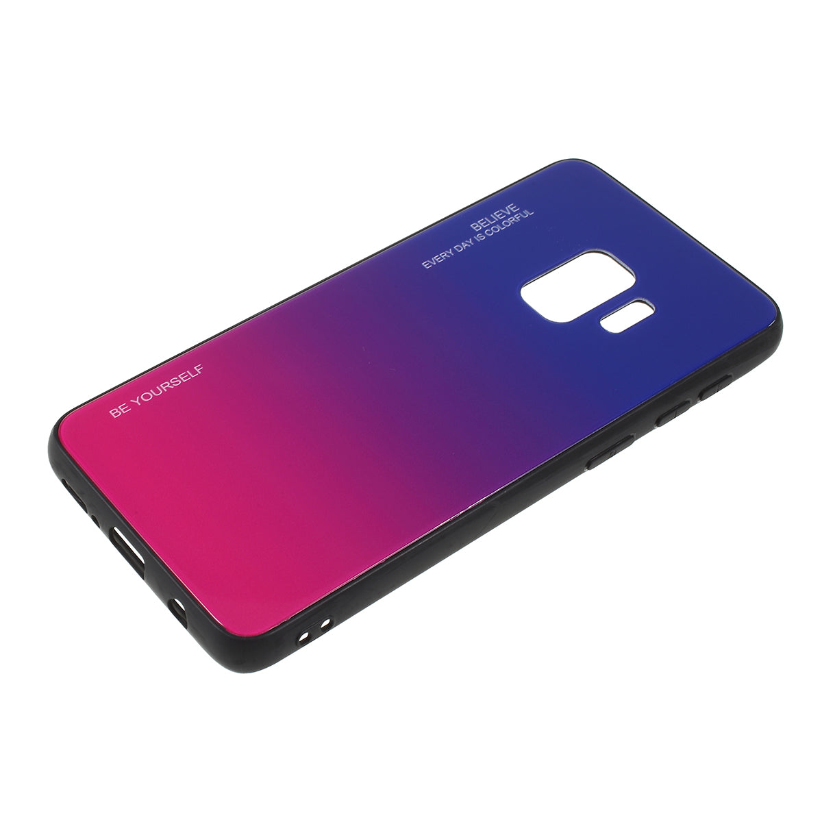 Gradient Color Glass + PC + TPU Phone Case for Samsung Galaxy S9 G960