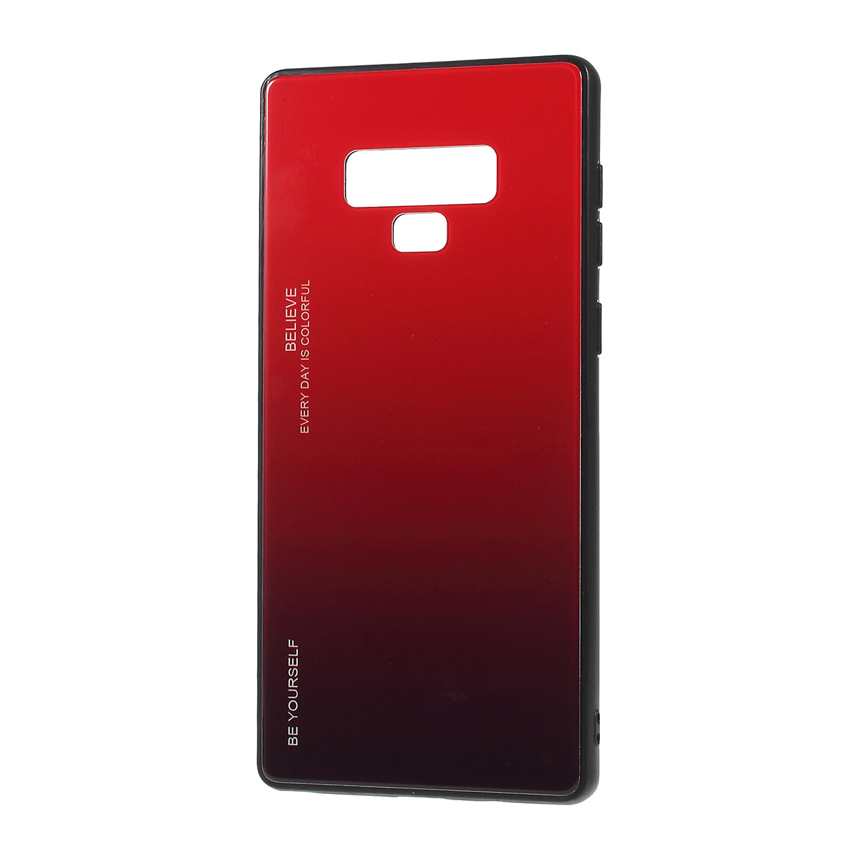 Gradient Color Glass + PC + TPU Phone Case for  Samsung Galaxy Note9 SM-N960