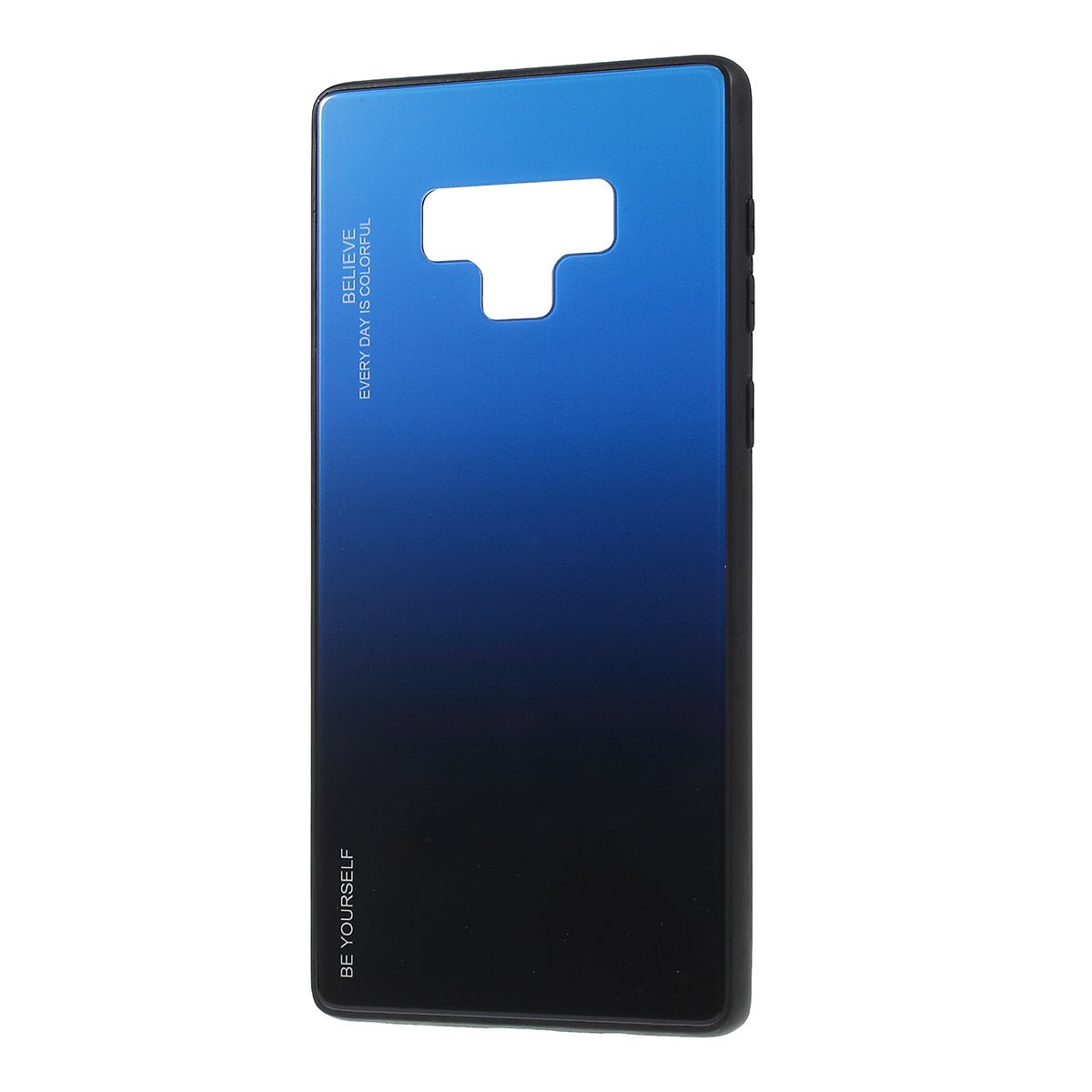 Gradient Color Glass + PC + TPU Phone Case for  Samsung Galaxy Note9 SM-N960