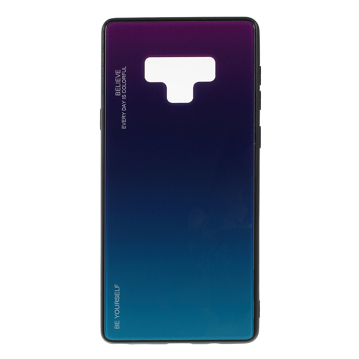 Gradient Color Glass + PC + TPU Phone Case for  Samsung Galaxy Note9 SM-N960