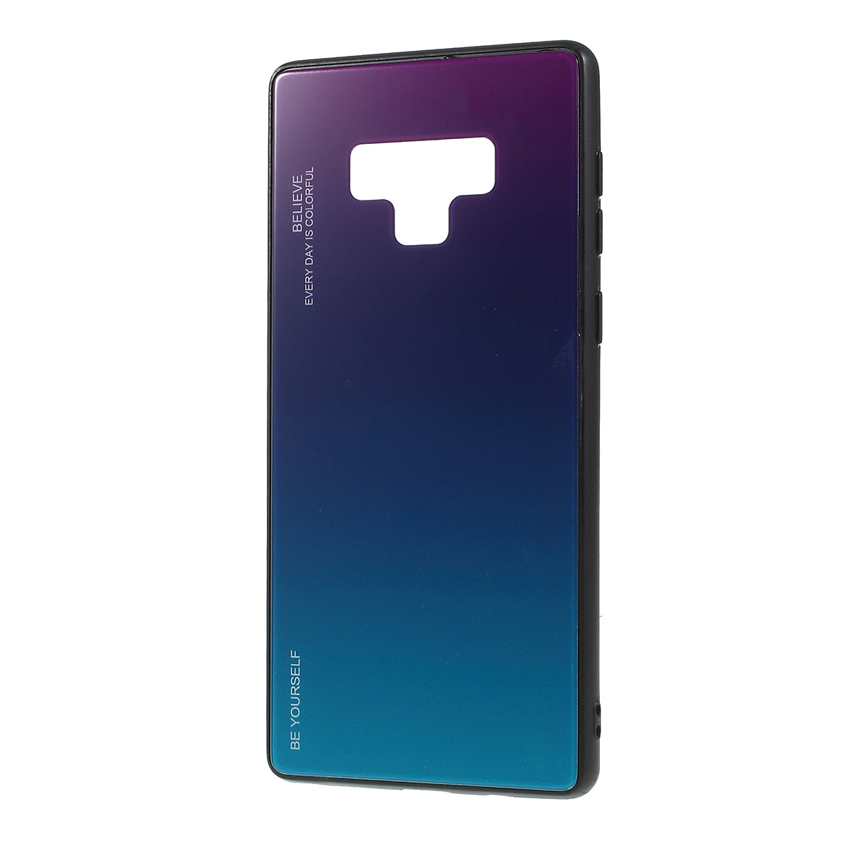 Gradient Color Glass + PC + TPU Phone Case for  Samsung Galaxy Note9 SM-N960