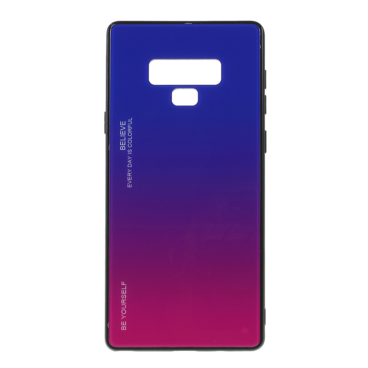 Gradient Color Glass + PC + TPU Phone Case for  Samsung Galaxy Note9 SM-N960