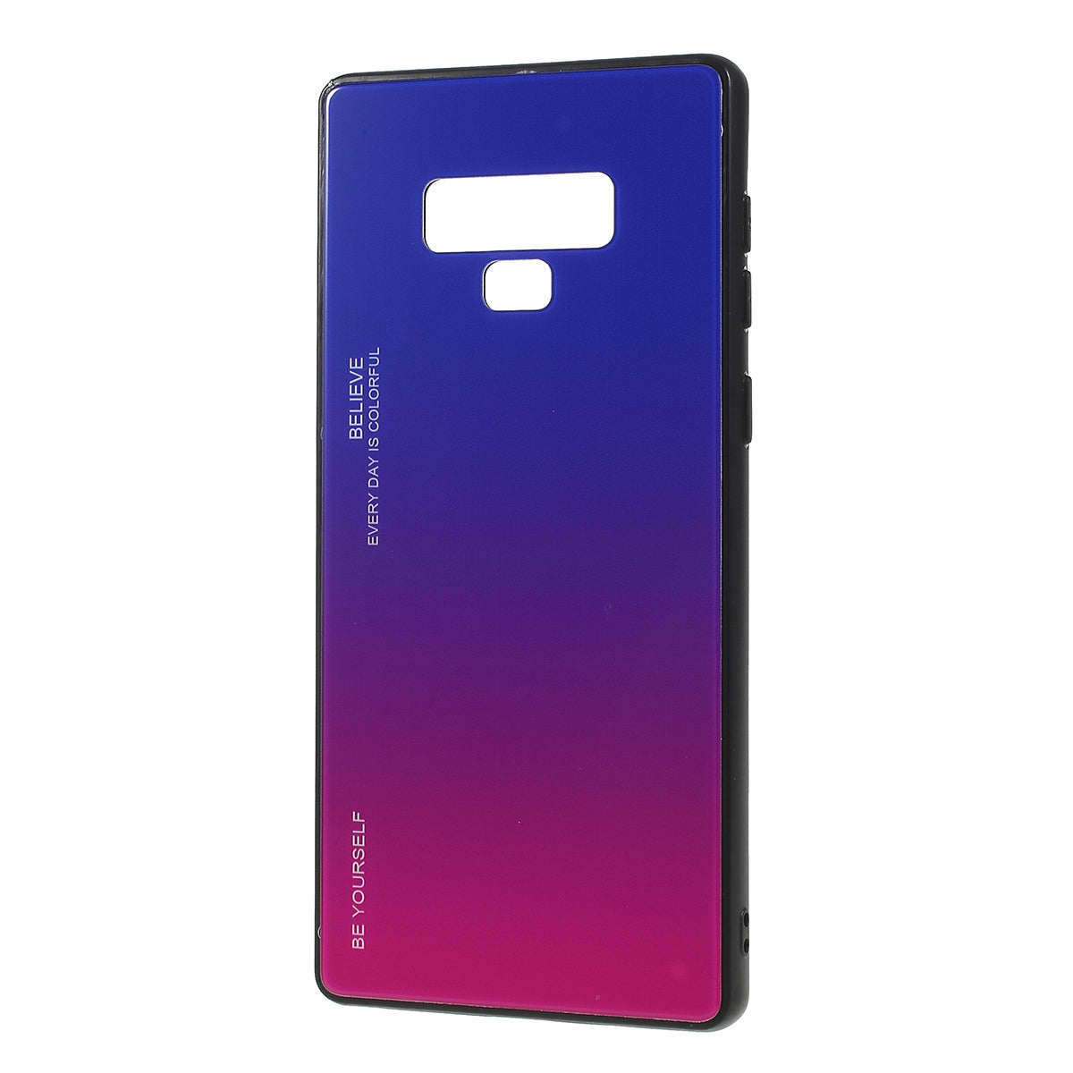 Gradient Color Glass + PC + TPU Phone Case for  Samsung Galaxy Note9 SM-N960
