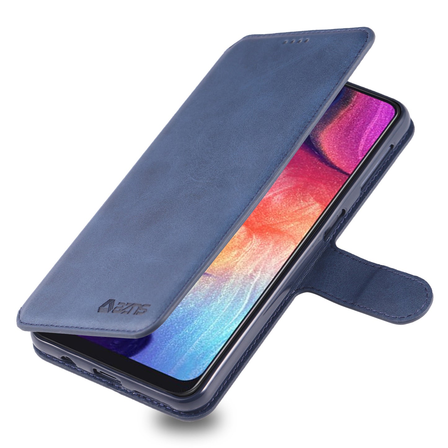 AZNS Wallet Leather Stand Phone Cover Shell for Samsung Galaxy A70