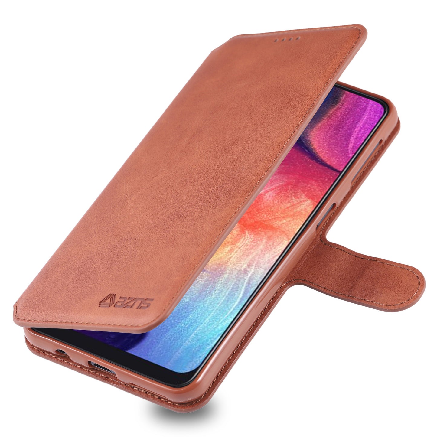AZNS Wallet Leather Stand Phone Cover Shell for Samsung Galaxy A70