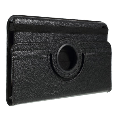 For Samsung Galaxy Tab A 8.0 (2019) with S Pen P200 P205 Litchi Texture Leather Protection Tablet Cover [with 360 Degree Rotary Stand]