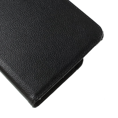 For Samsung Galaxy Tab A 8.0 (2019) with S Pen P200 P205 Litchi Texture Leather Protection Tablet Cover [with 360 Degree Rotary Stand]