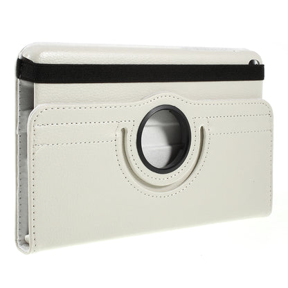 For Samsung Galaxy Tab A 8.0 (2019) with S Pen P200 P205 Litchi Texture Leather Protection Tablet Cover [with 360 Degree Rotary Stand]