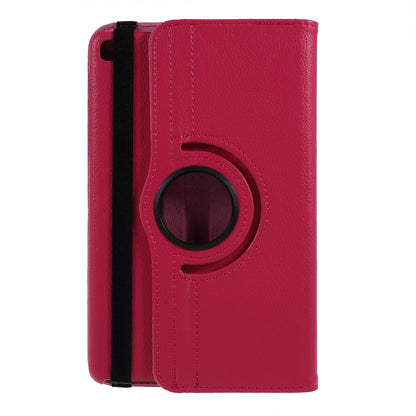For Samsung Galaxy Tab A 8.0 (2019) with S Pen P200 P205 Litchi Texture Leather Protection Tablet Cover [with 360 Degree Rotary Stand]