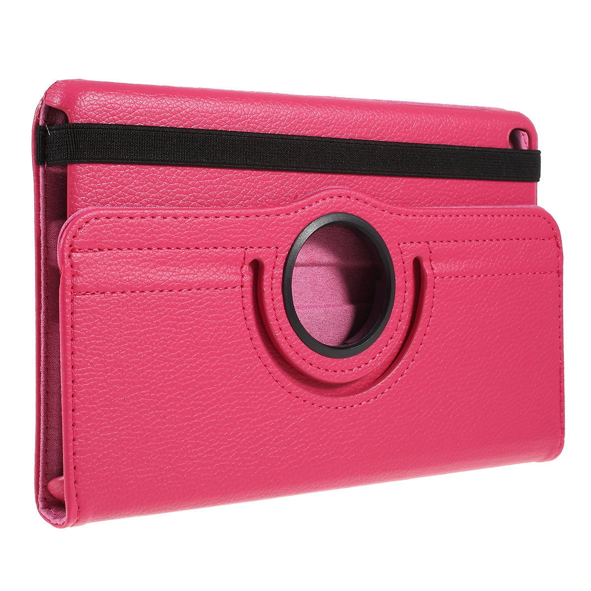 For Samsung Galaxy Tab A 8.0 (2019) with S Pen P200 P205 Litchi Texture Leather Protection Tablet Cover [with 360 Degree Rotary Stand]