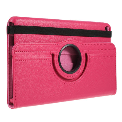 For Samsung Galaxy Tab A 8.0 (2019) with S Pen P200 P205 Litchi Texture Leather Protection Tablet Cover [with 360 Degree Rotary Stand]