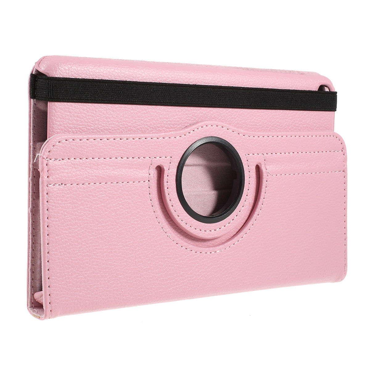 For Samsung Galaxy Tab A 8.0 (2019) with S Pen P200 P205 Litchi Texture Leather Protection Tablet Cover [with 360 Degree Rotary Stand]