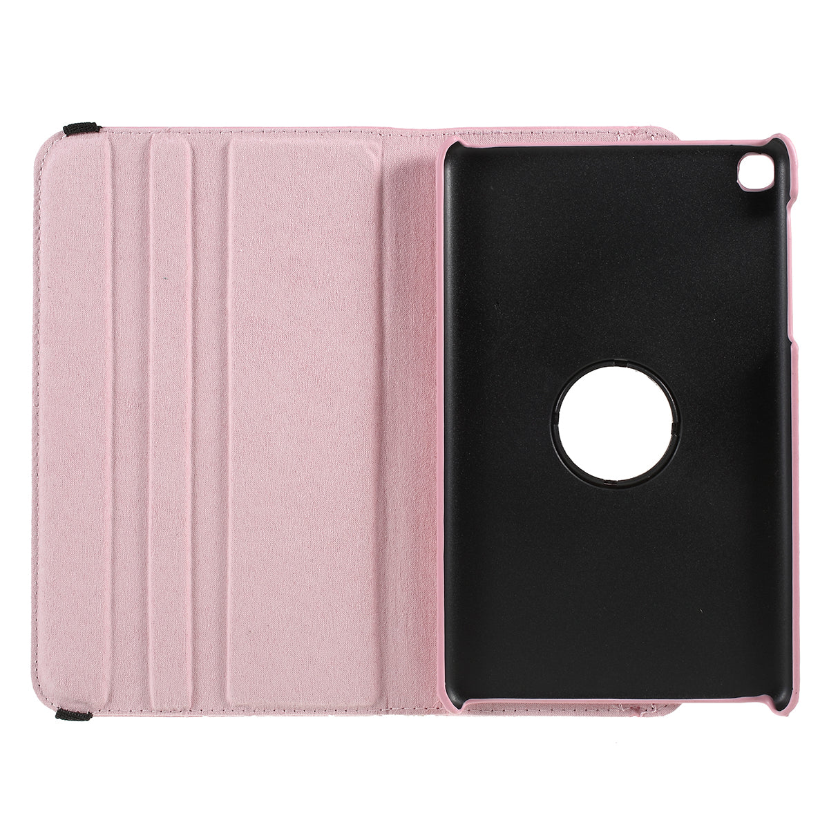 For Samsung Galaxy Tab A 8.0 (2019) with S Pen P200 P205 Litchi Texture Leather Protection Tablet Cover [with 360 Degree Rotary Stand]