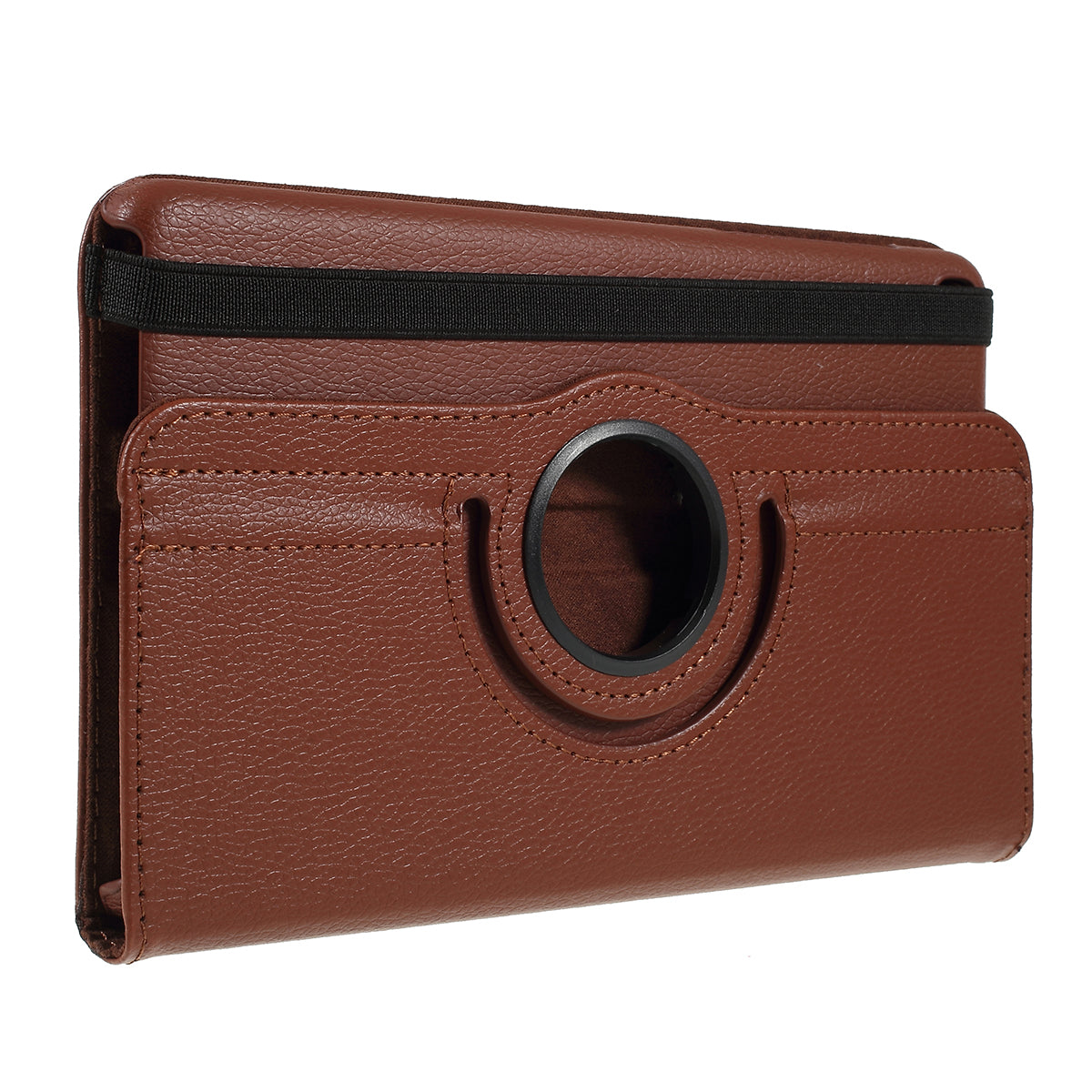 For Samsung Galaxy Tab A 8.0 (2019) with S Pen P200 P205 Litchi Texture Leather Protection Tablet Cover [with 360 Degree Rotary Stand]