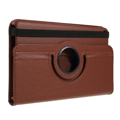 For Samsung Galaxy Tab A 8.0 (2019) with S Pen P200 P205 Litchi Texture Leather Protection Tablet Cover [with 360 Degree Rotary Stand]