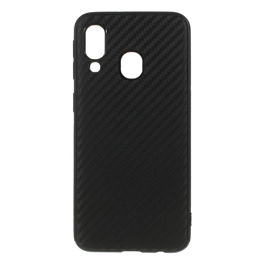 Carbon Fiber TPU Mobile Phone Shell for Samsung Galaxy A40