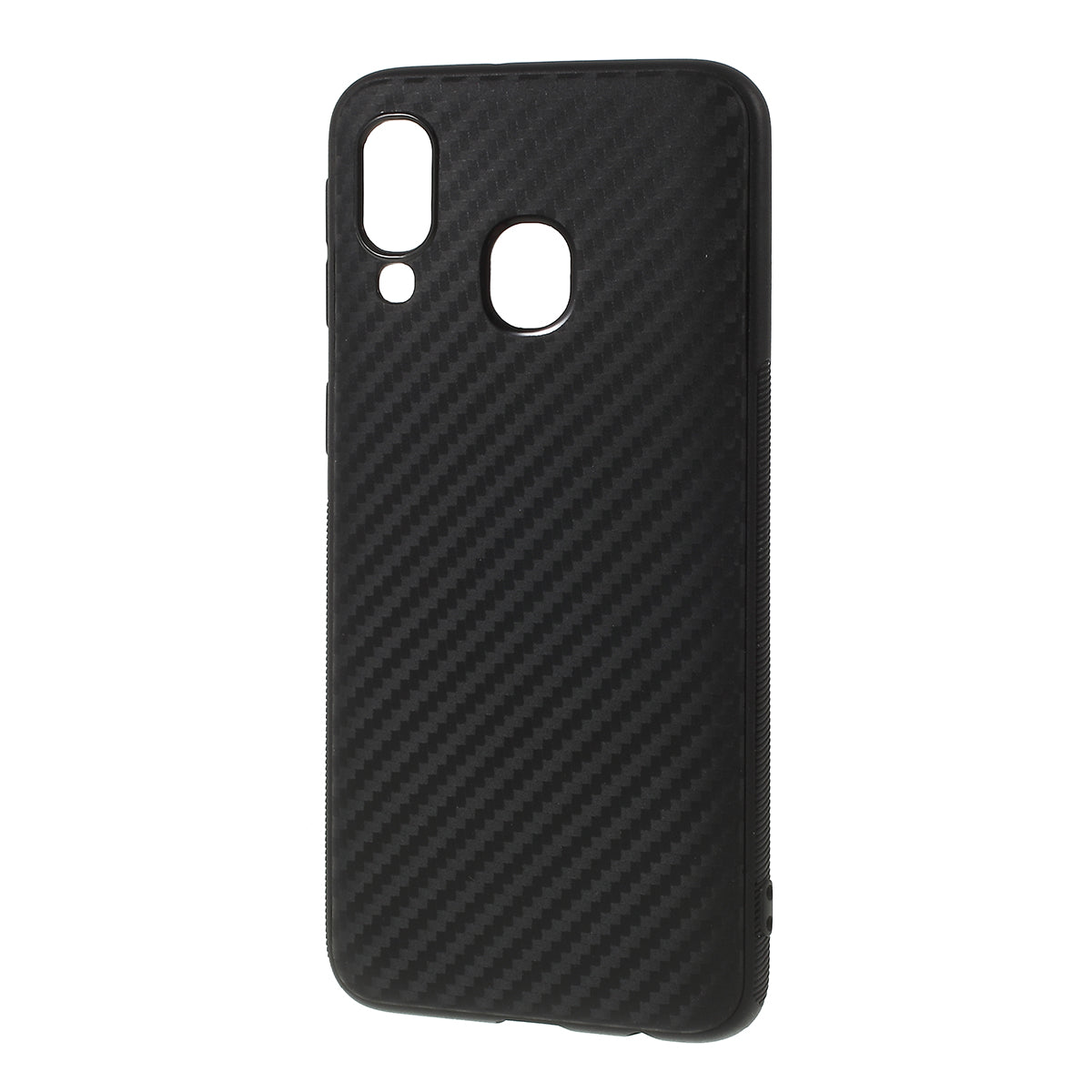Carbon Fiber TPU Mobile Phone Shell for Samsung Galaxy A40