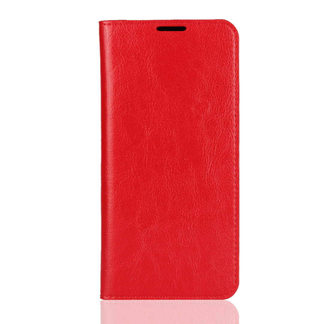 Crazy Horse Wallet Stand Genuine Leather Case for Samsung Galaxy A50/A50s/A30s