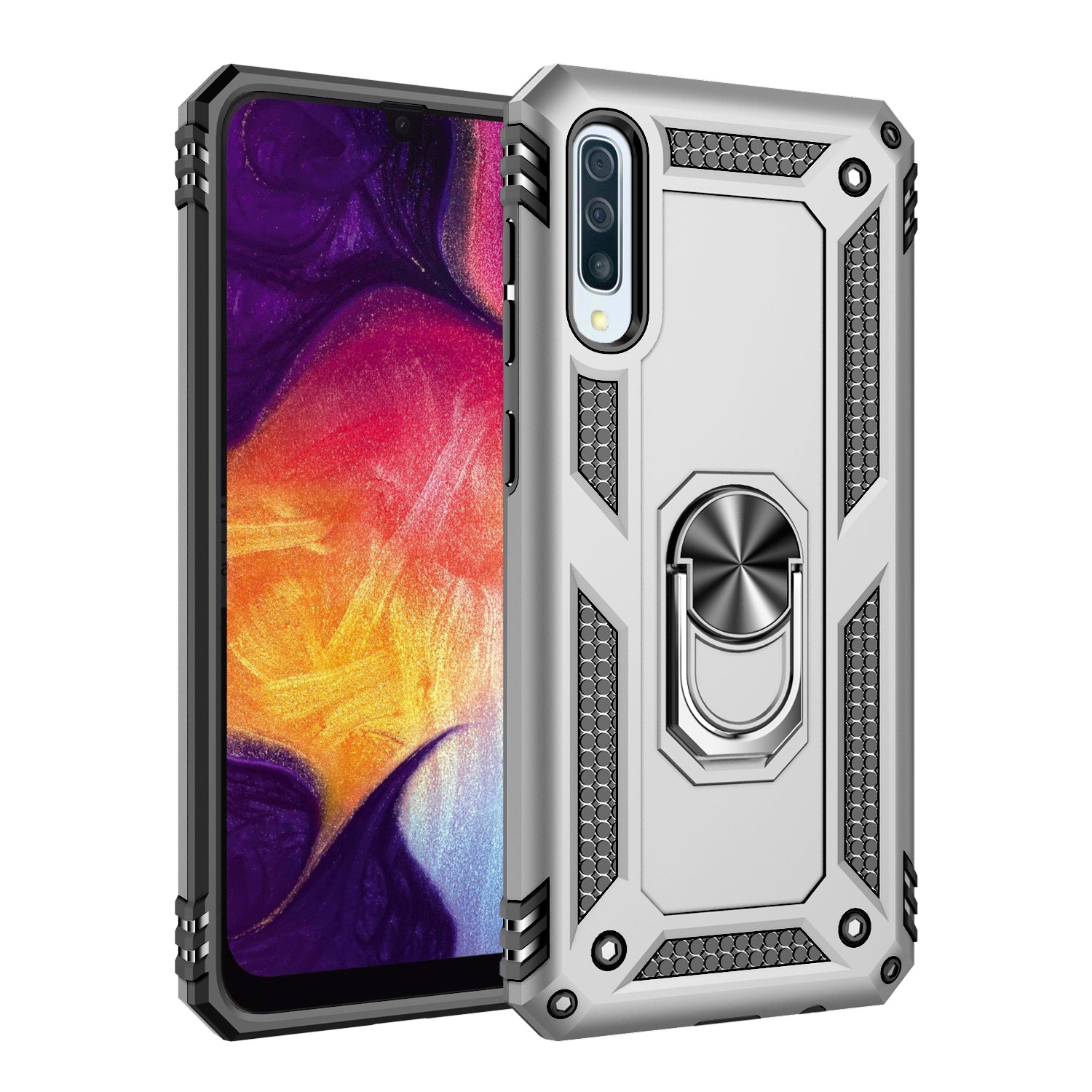 Hybrid PC TPU Kickstand Armor Phone Casing for Samsung Galaxy A50 / A50s / A30s