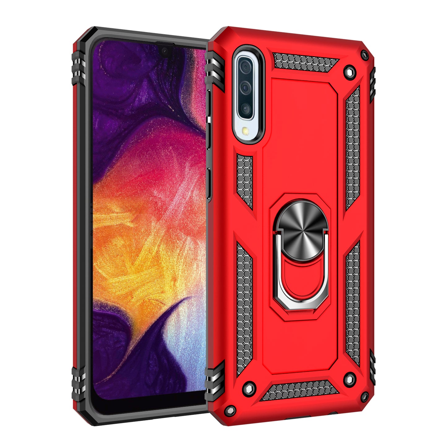 Hybrid PC TPU Kickstand Armor Phone Casing for Samsung Galaxy A50 / A50s / A30s