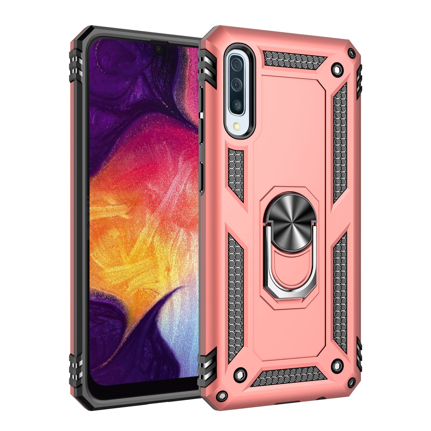 Hybrid PC TPU Kickstand Armor Phone Casing for Samsung Galaxy A50 / A50s / A30s