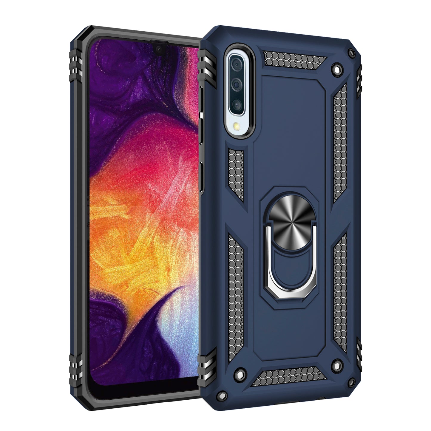 Hybrid PC TPU Kickstand Armor Phone Casing for Samsung Galaxy A50 / A50s / A30s