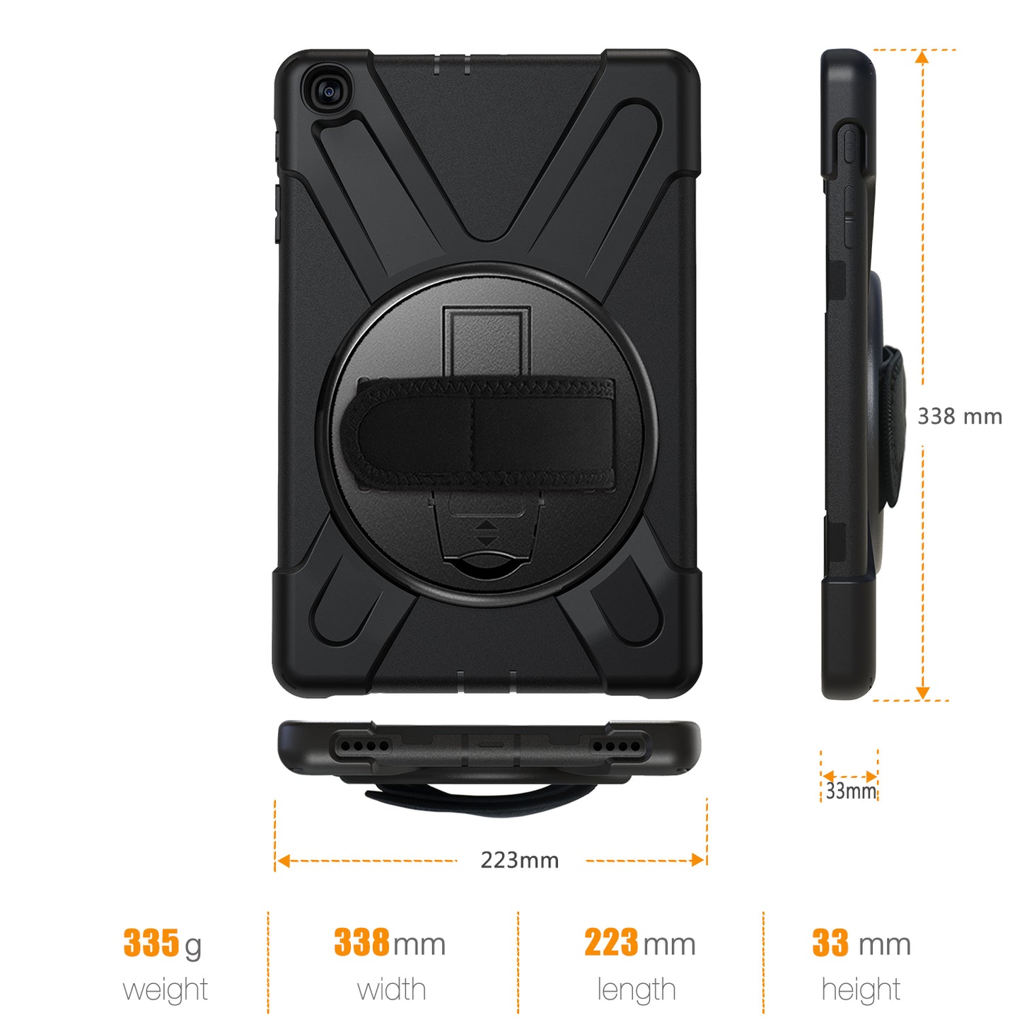 [X-Shape] PC + Silicone Combo Tablet Case for Samsung Galaxy Tab A 10.1 (2019) SM-T515