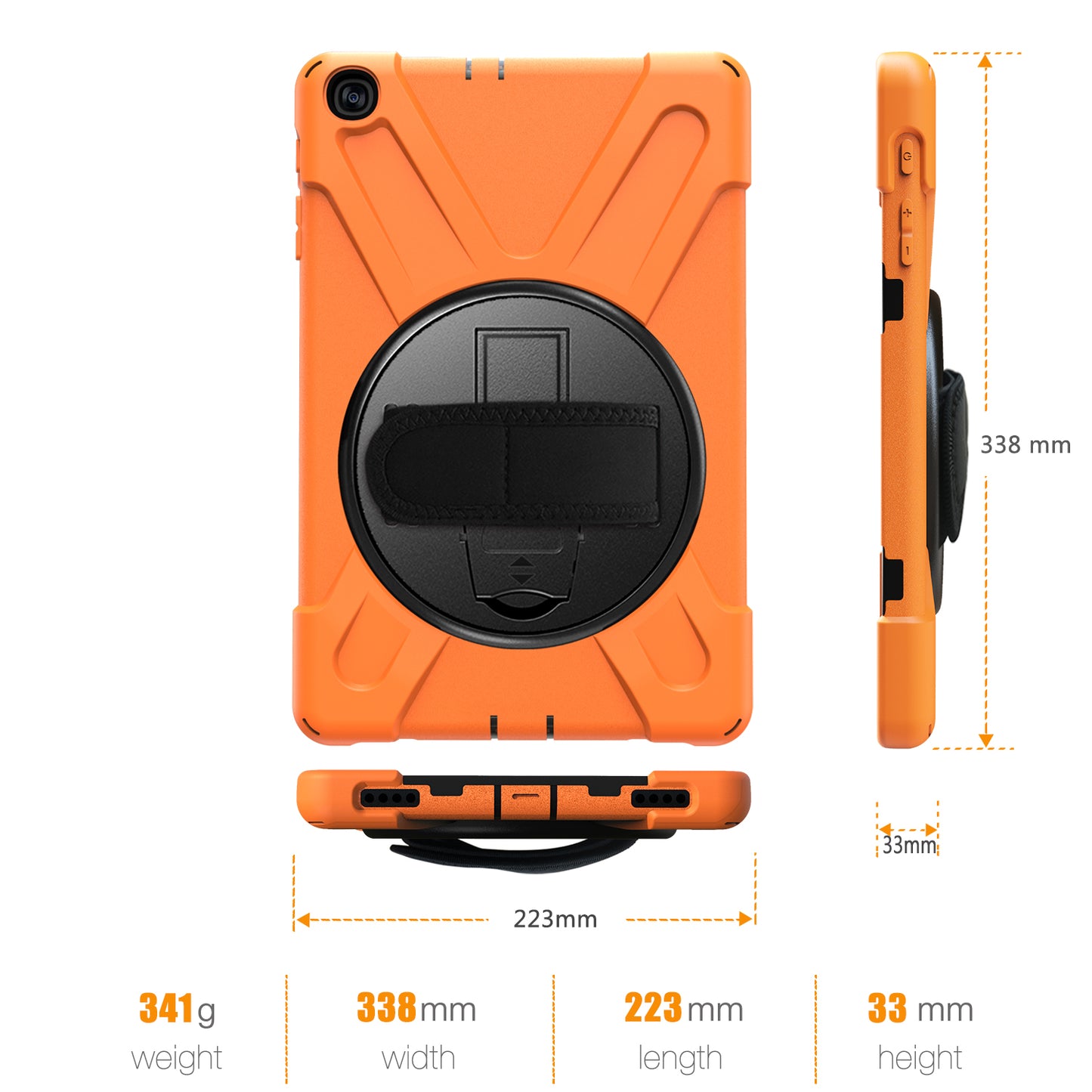 [X-Shape] PC + Silicone Combo Tablet Case for Samsung Galaxy Tab A 10.1 (2019) SM-T515