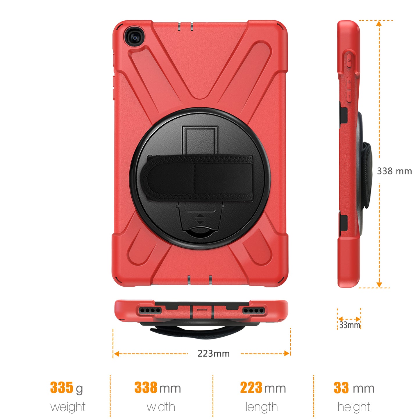 [X-Shape] PC + Silicone Combo Tablet Case for Samsung Galaxy Tab A 10.1 (2019) SM-T515