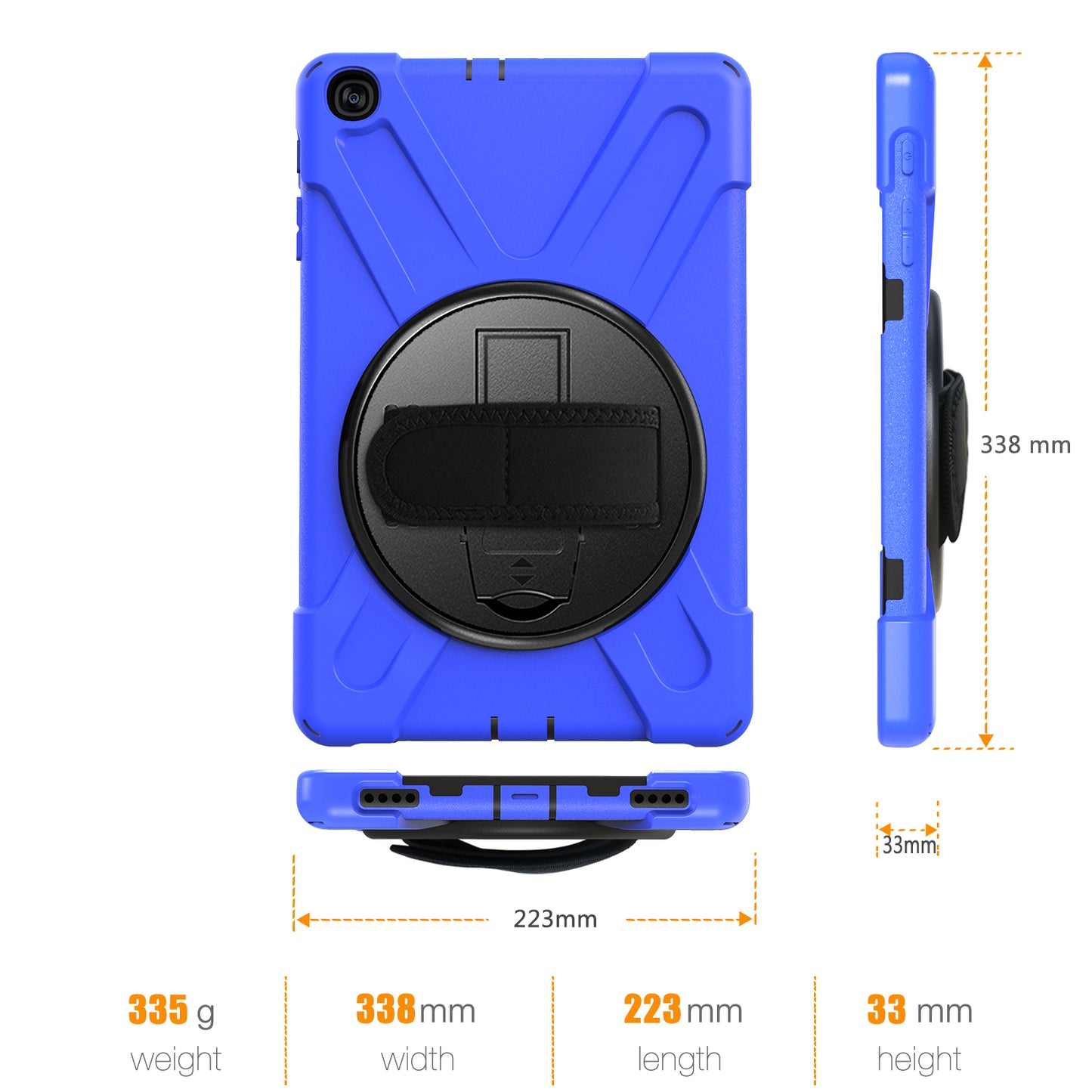 [X-Shape] PC + Silicone Combo Tablet Case for Samsung Galaxy Tab A 10.1 (2019) SM-T515