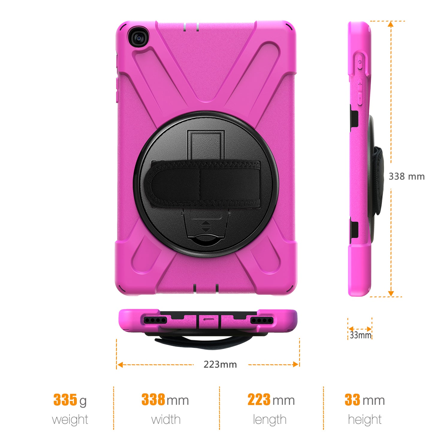 [X-Shape] PC + Silicone Combo Tablet Case for Samsung Galaxy Tab A 10.1 (2019) SM-T515