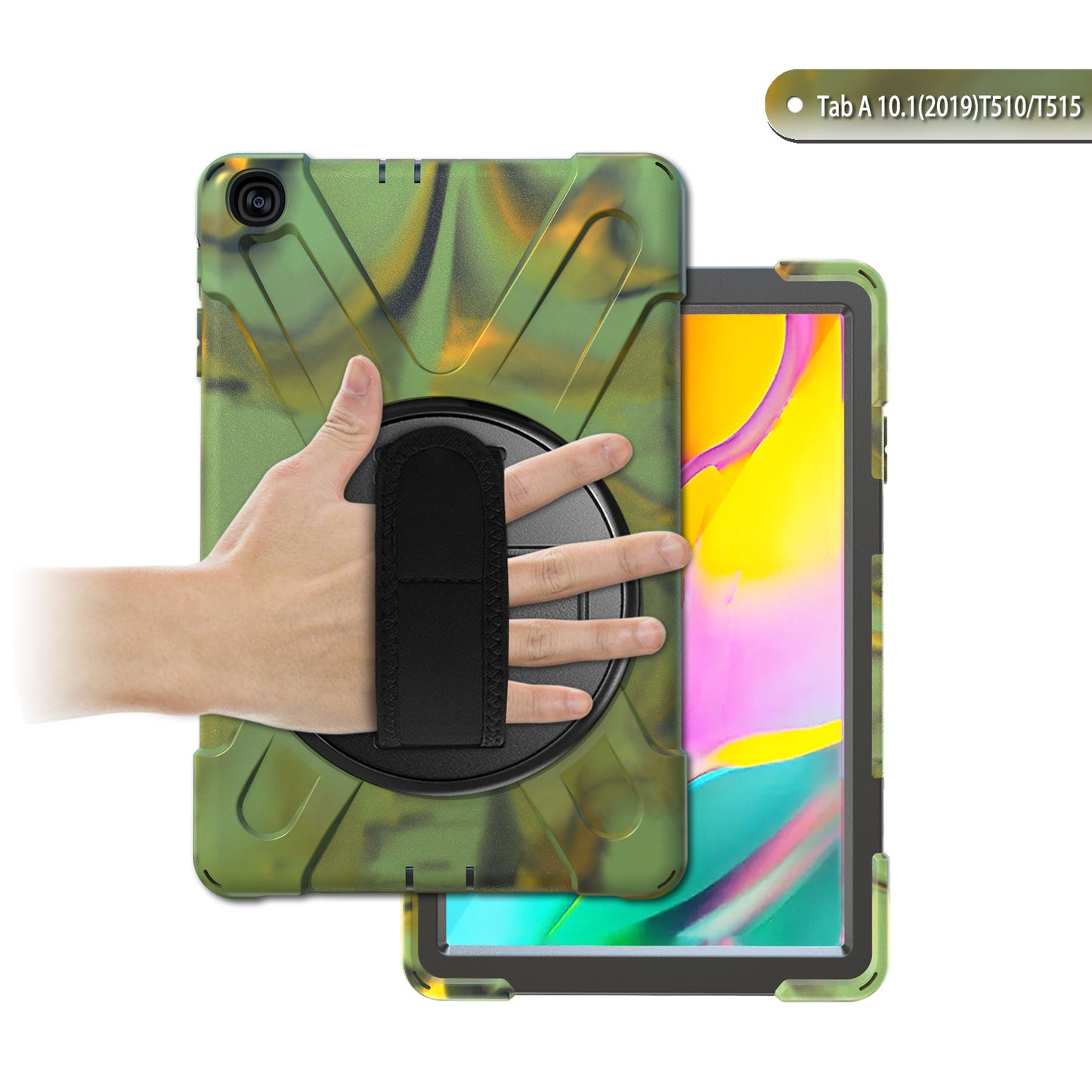 [X-Shape] PC + Silicone Combo Tablet Case for Samsung Galaxy Tab A 10.1 (2019) SM-T515