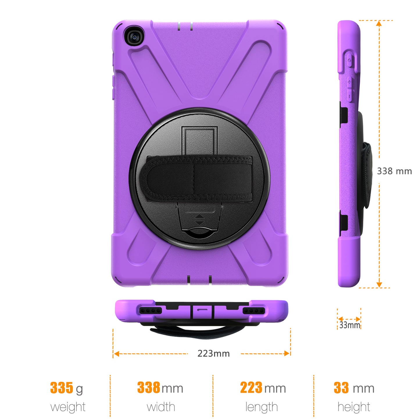 [X-Shape] PC + Silicone Combo Tablet Case for Samsung Galaxy Tab A 10.1 (2019) SM-T515