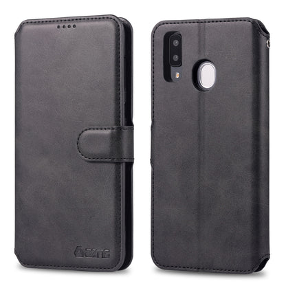 AZNS Leather Wallet Case for Samsung Galaxy A20e