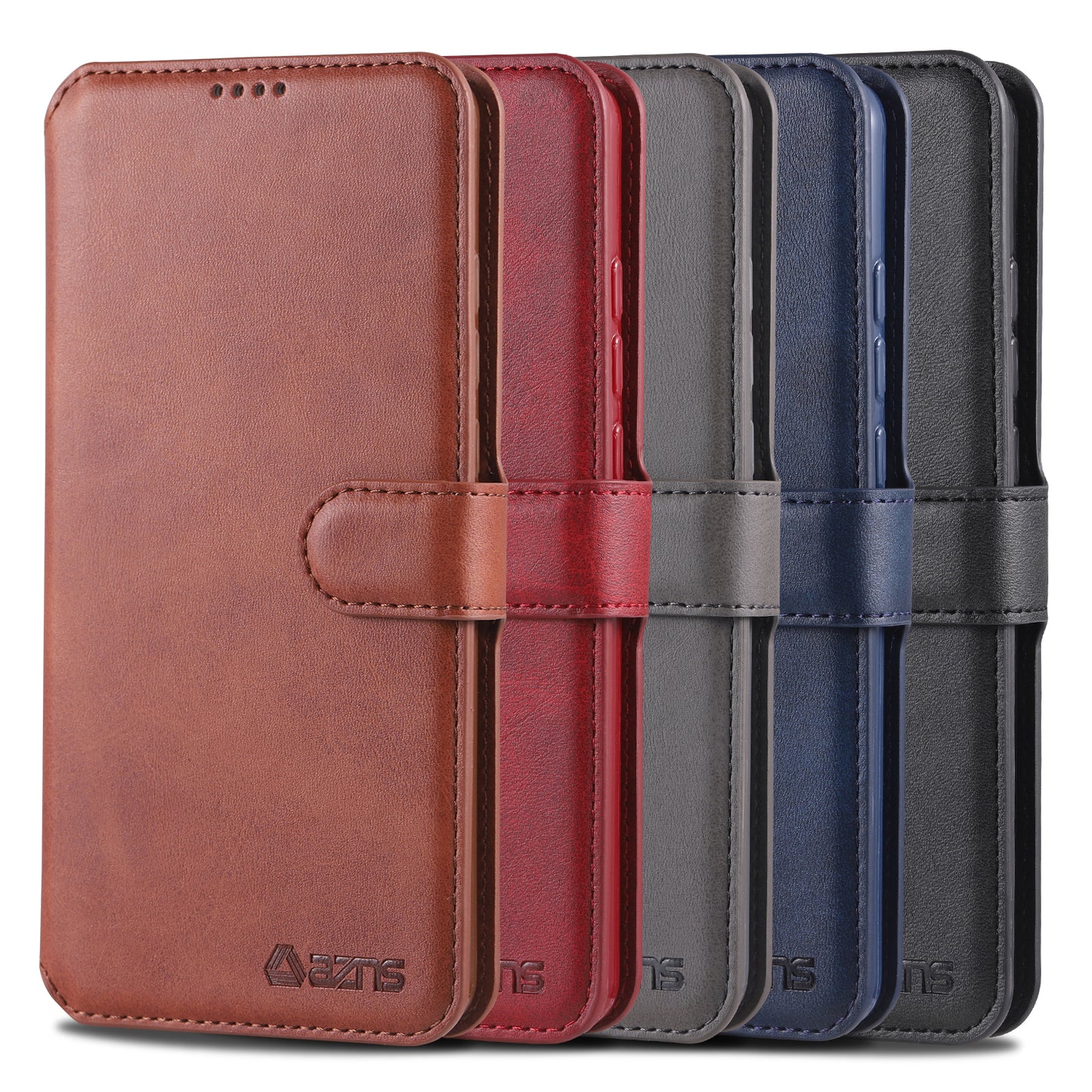 AZNS Leather Wallet Case for Samsung Galaxy A20e