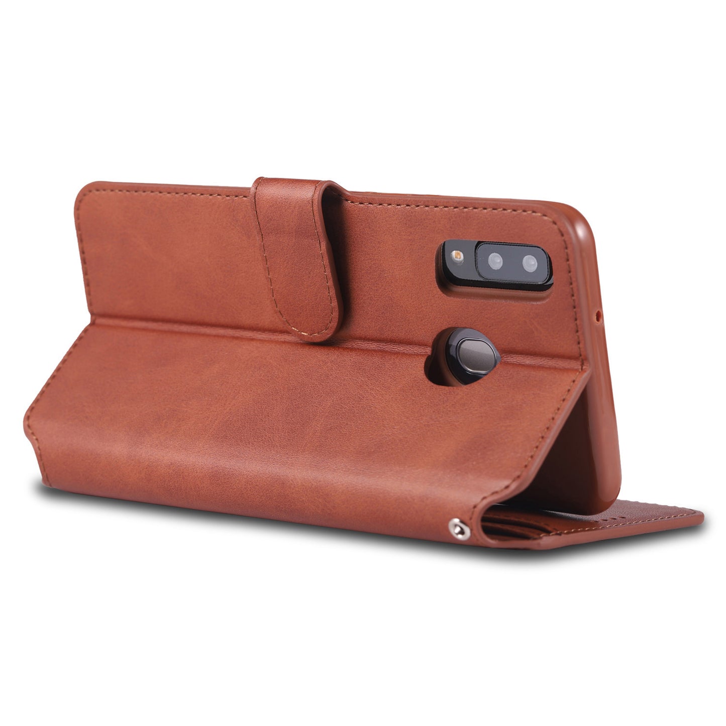 AZNS Leather Wallet Case for Samsung Galaxy A20e