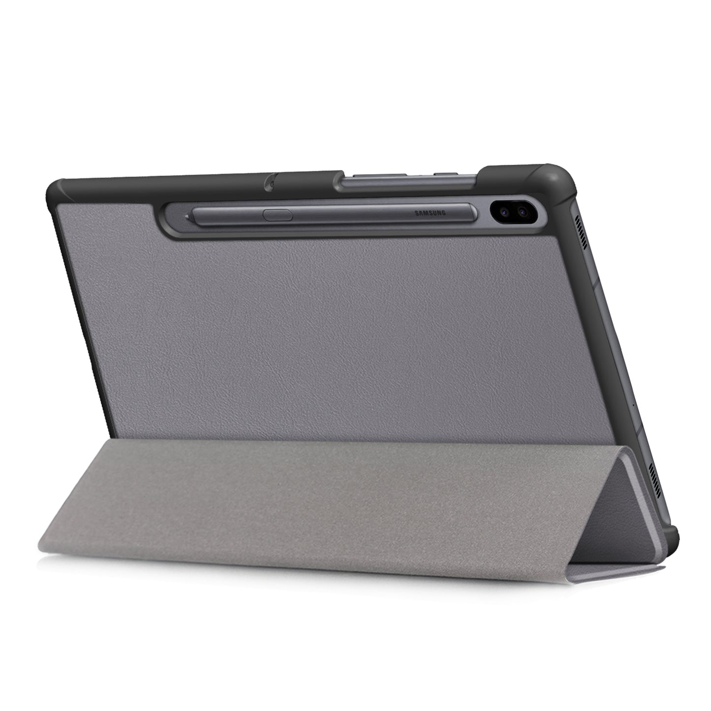 Protective Case for Samsung Galaxy Tab S6 T860/T865 Scratch Resistant PU Leather Tri-fold Stand Smart Tablet Cover