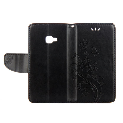 Imprint Butterfly Flower PU Leather Wallet Case for Samsung Galaxy Xcover 4s