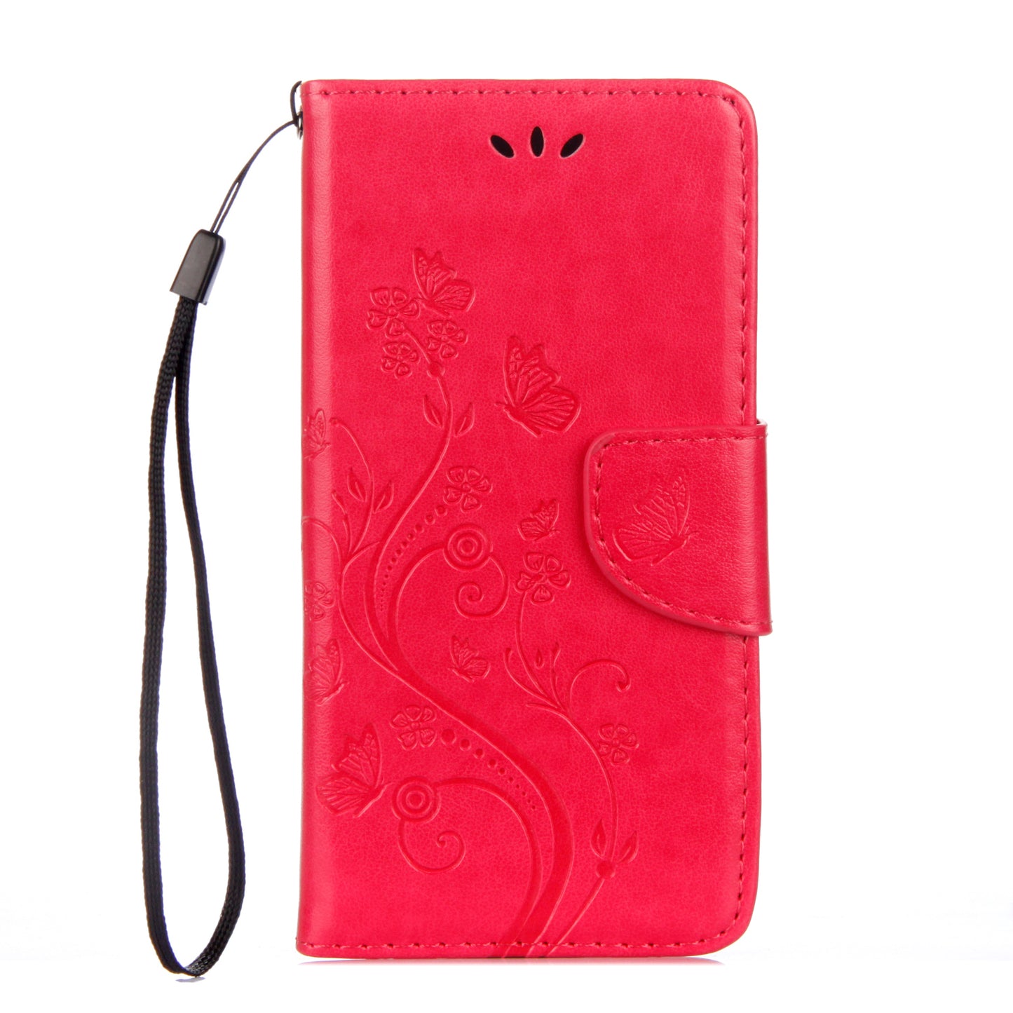 Imprint Butterfly Flower PU Leather Wallet Case for Samsung Galaxy Xcover 4s