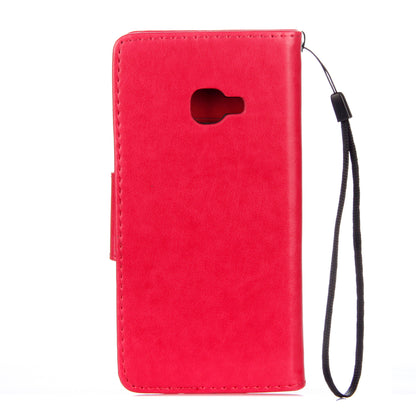 Imprint Butterfly Flower PU Leather Wallet Case for Samsung Galaxy Xcover 4s