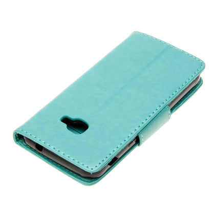 Imprint Butterfly Flower PU Leather Wallet Case for Samsung Galaxy Xcover 4s