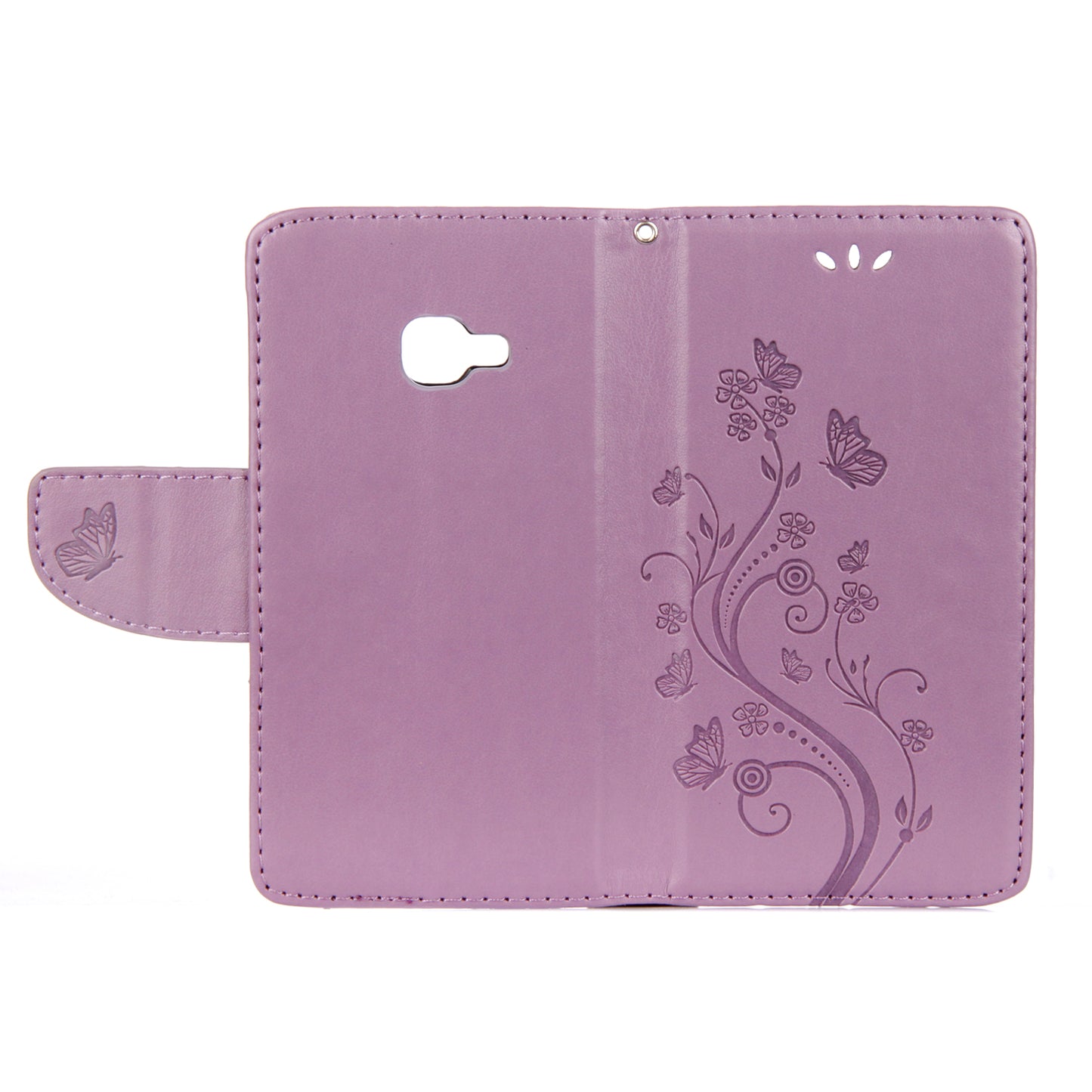 Imprint Butterfly Flower PU Leather Wallet Case for Samsung Galaxy Xcover 4s